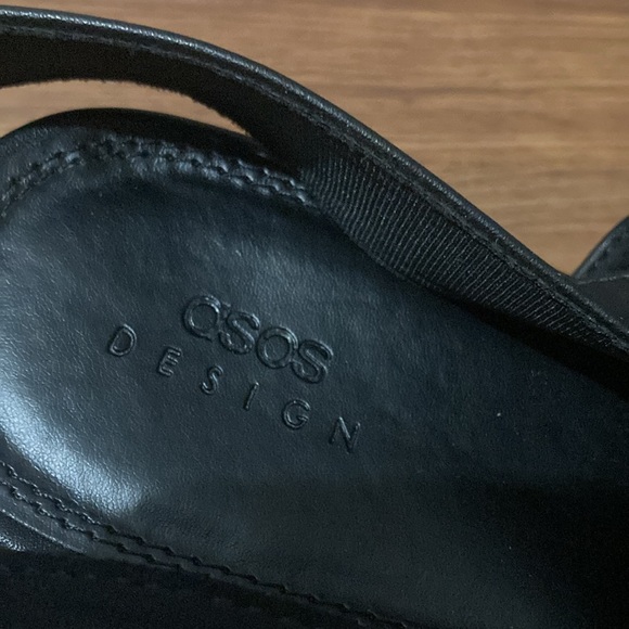 ASOS Design Wide Fit Thistle Chunky Buckle Platform Sandals Black Size US 11 NWT - Picture 6 of 7